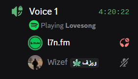 l7n.fm connected to a Discord voice channel
